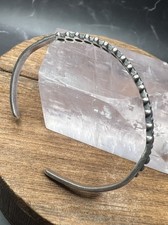 VTG 925 Sterling Silver Fred Harvey Era Zuni Small Dome Row Bracelet - Additional view 10