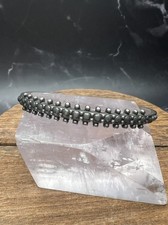 VTG 925 Sterling Silver Fred Harvey Era Zuni Small Dome Row Bracelet