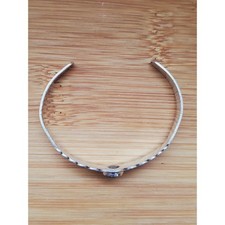 Navajo Green Malachite Sterling Silver Cuff Bracelets Fred Harvey Era XS 6in - Additional view 1