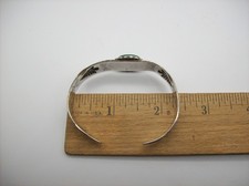 Vintage Navajo Fred Harvey Era Turquoise Sterling Silver Bracelet - Additional view 14