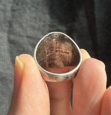 Fred Harvey Thunderbird Ring - Size 7 Bell Trading Post, Sterling & Turquoise, - Additional view 2