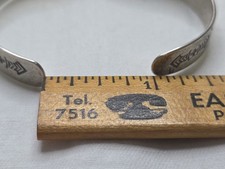 Vintage Navajo Fred Harvey Turquoise Snake Arrow Sterling Silver Cuff Bracelet - Additional view 4