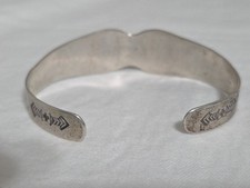 Vintage Navajo Fred Harvey Turquoise Snake Arrow Sterling Silver Cuff Bracelet  - Additional view 11