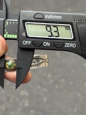 Vintage Old Pawn Coin Silver & Turquoise Bench Stamped Cuff Bracelet Fred Harvey - Additional view 13