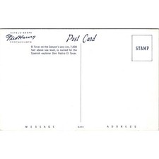 Postcard AZ El Tovar Hotel on the Rim Grand Canyon Arizona Fred Harvey Unposted - Additional view 1