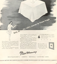 Fred Harvey Restaurants Shops Hotels Dining WWII Vintage 1943 Print Ad 1091 - Additional view 2