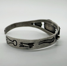 VTG Fred Harvey Era Navajo Sterling Silver Turquoise Cuff Bracelet 16.9g #gcc - Additional view 5