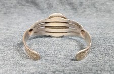 1900s Native American Sterling Silver Petrified Wood Cuff Bracelet Fred Harvey - Additional view 14