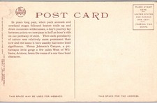 Ash Fork, Arizona - Train in Johnson's Canyon - Fred Harvey Postcard - Additional view 1