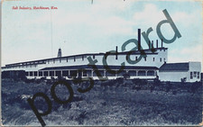 1907, HUTCHINSON, KANSAS, Salt Industry, Fred Harvey postcard jj436