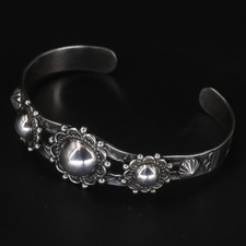 VTG Sterling Silver NAVAJO Fred Harvey Era Braided Dome 6