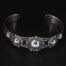 VTG Sterling Silver NAVAJO Fred Harvey Era Braided Dome 6