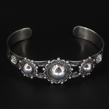 VTG Sterling Silver NAVAJO Fred Harvey Era Braided Dome 6