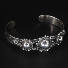 VTG Sterling Silver NAVAJO Fred Harvey Era Braided Dome 6