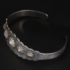 VTG Sterling Silver - NAVAJO Fred Harvey Era Dome Stamped 6