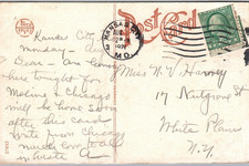 Cliff Drive - Kansas City Missouri Fred Harvey 1921 Postcard - Additional view 1