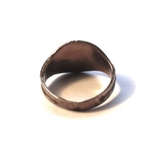 Vtg Navajo style Fred Harvey era Sterling Silver Thunderbird Arrow Ring sz7 - Additional view 2