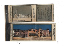 2 Fred Harvey Matchcovers La Fonda & Union Stations