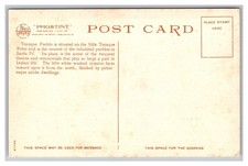 Old Indian Church Pueblo of Tesuque Santa Fe NM Fred Harvey Unposted Postcard - Additional view 1