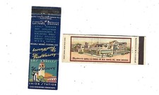 2 Fred Harvey Matchcovers Union Station Los Angeles & Hotel La Fonda