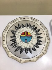 Fred Harvey Aluminum Sun Kachina Serving Tray Route 66 Arizona Grand Canyon