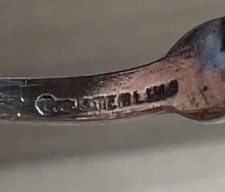 Vintage Fred Harvey Sterling Silver Turquoise Crossed Arrow Band Ring, Size 7 - Additional view 6