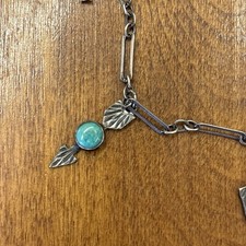 Vintage Native American Turquoise Bracelet Sterling Silver Fred Harvey Era  - Additional view 3