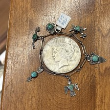 Vintage Native American Turquoise Bracelet Sterling Silver Fred Harvey Era  - Additional view 8