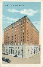 YMCA in St. Louis, Missouri antique unposted Fred Harvey