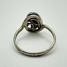 Fred Harvey Era STG 925 Sterling Silver Pear Turquoise Southwest Ring Size 6.5 - Additional view 3