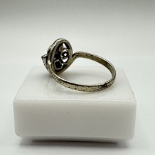 Fred Harvey Era STG 925 Sterling Silver Pear Turquoise Southwest Ring Size 6.5 - Additional view 8