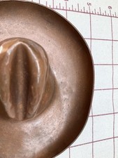 Fred Harvey Tom Mix Era Vintage Hammered Copper Cowboy Hat Ashtray Dresser Tray - Additional view 19