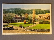 NM New Mexico Fred Harvey Apache Inn Indian Detour Las Vegas & Santa Fe, ca 1920