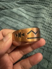 Fred Harvey Era Storyteller Copper Cuff Bracelet - Additional view 3