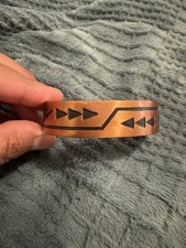 Fred Harvey Era Storyteller Copper Cuff Bracelet - Additional view 4