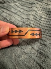 Fred Harvey Era Storyteller Copper Cuff Bracelet