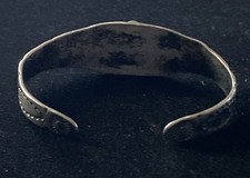 VTG OLD FRED HARVEY ERA Navajo THUNDERBIRD Turquoise Sterling silver Bracelet - Additional view 6