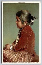 Navaho Child Zuyah-Chee Albuquerque New Mexico Fred Harvey c1930 Postcard N522