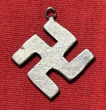 PRE-1930 Fred Harvey Era Navajo Whirling Log Sterling Silver 925 Charm - Additional view 2