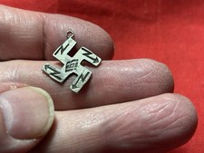PRE-1930 Fred Harvey Era Navajo Whirling Log Sterling Silver 925 Charm - Additional view 3