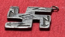 PRE-1930 Fred Harvey Era Navajo Whirling Log Sterling Silver 925 Charm - Additional view 6