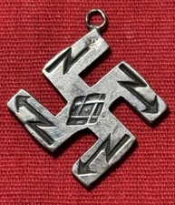 PRE-1930 Fred Harvey Era Navajo Whirling Log Sterling Silver 925 Charm