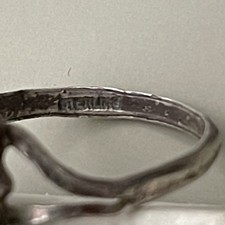 Vintage Sterling Silver Turquoise sz 8 Fred Harvey Era Navajo Souvenir Ring - Additional view 14