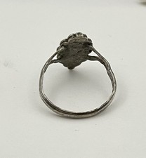 Vintage Sterling Silver Turquoise sz 8 Fred Harvey Era Navajo Souvenir Ring - Additional view 6