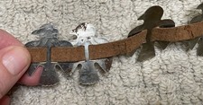 VTG 60s Fred Harvey Era Stamped Bird Eagle Conchos Belt 20 Birds Broken - Additional view 4