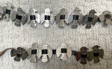 VTG 60s Fred Harvey Era Stamped Bird Eagle Conchos Belt 20 Birds Broken