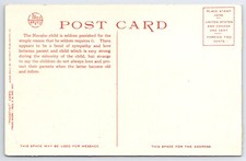 [G5] Postcard Unused Phostint  Fred Harvey, Navaho Woman And Popoose - Additional view 1