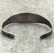 Vintage FRED HARVEY ERA Navajo Turquoise HORSE DOG Sterling Bracelet 6.75 in - Additional view 7