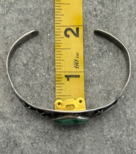 Vintage FRED HARVEY ERA Navajo Turquoise HORSE DOG Sterling Bracelet 6.75 in - Additional view 10