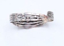 Sterling Silver Turquoise Fred Harvey ERA cuff bracelet 24.4g - Additional view 6